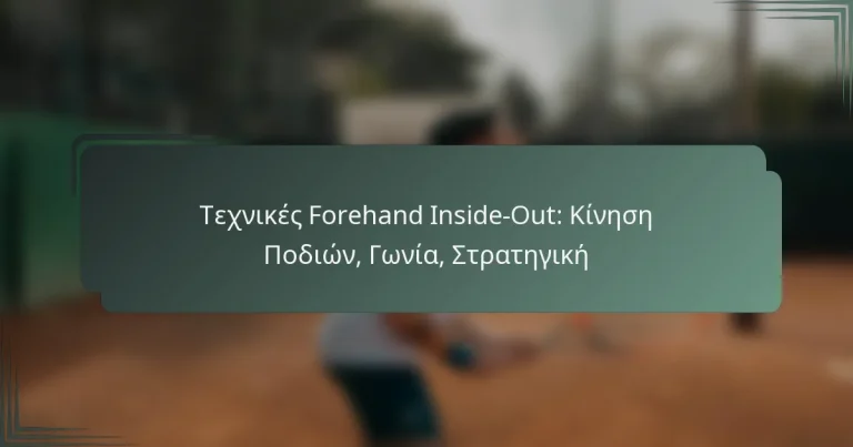 Τεχνικές Forehand Inside-Out: Κίνηση Ποδιών, Γωνία, Στρατηγική